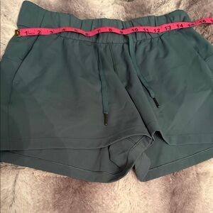 Lululemon Athletic Pull-On Shorts in  dark sage elastic and Drawstring